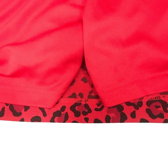 EP Pro Red Leopard Print A-Line Skirt - Picture 5 of 5